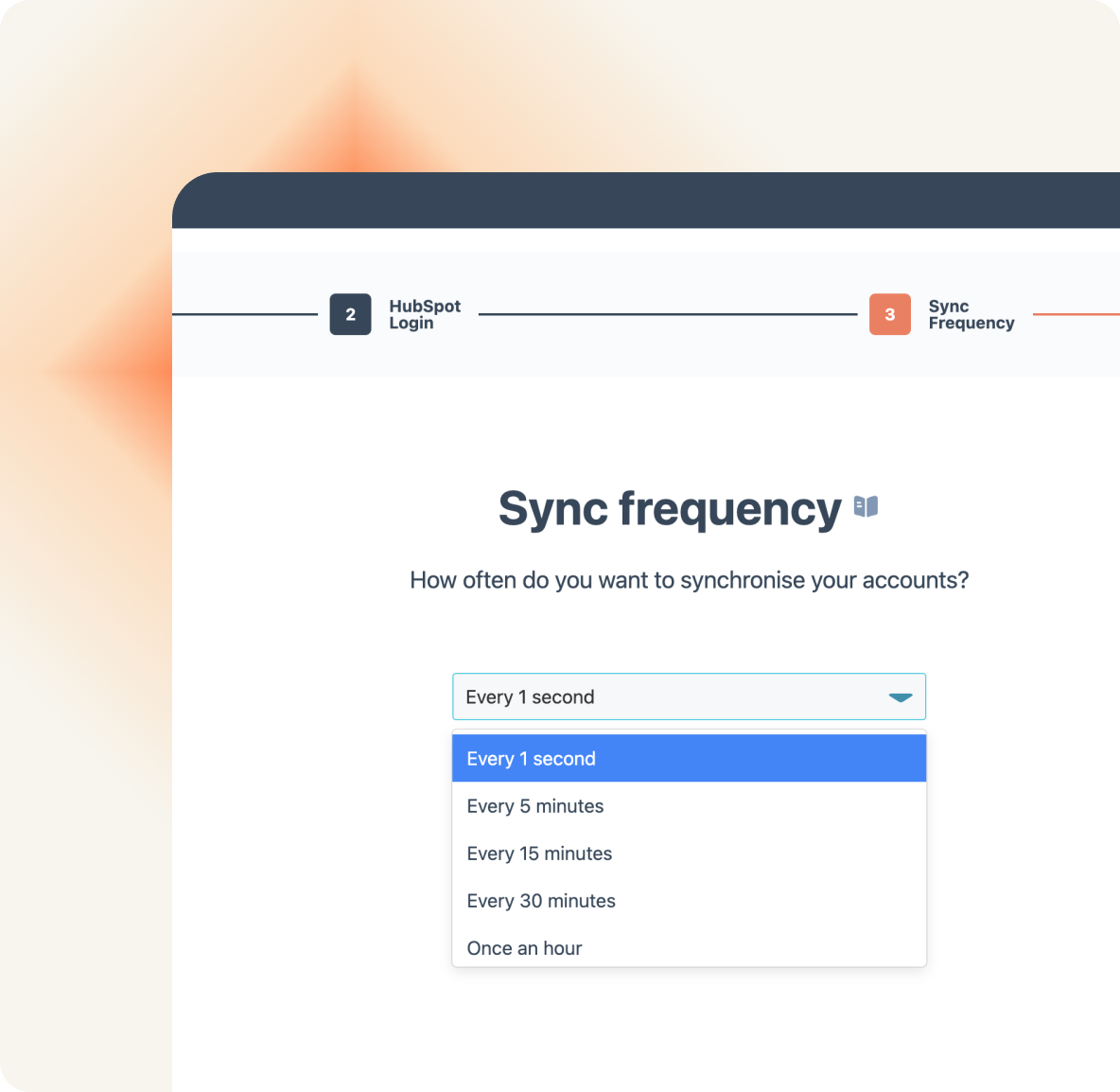 Activate the sync